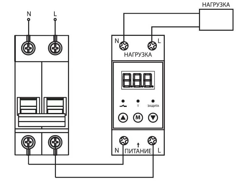Реле напряжения 220в схема установки Реле контроля напряжения: принцип работы и нюансы подключения