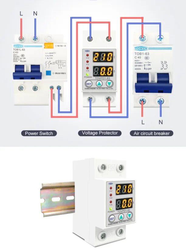 Реле напряжения на tdm рн12 схема подключения Реле напряжения 60а