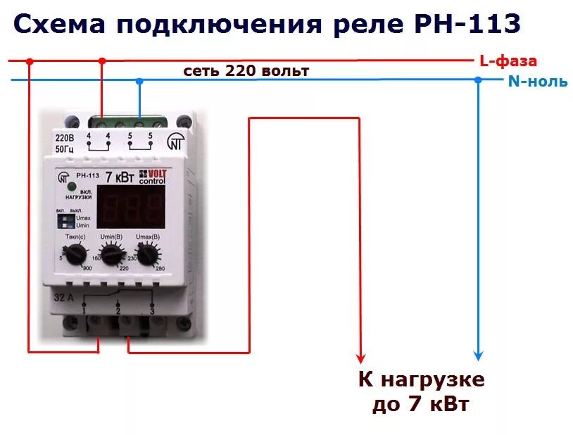 Реле напряжения на tdm рн12 схема подключения Как подключить однофазное реле напряжения? Инструкция по подключению 1-но фазног