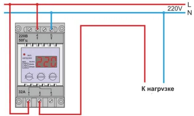 Реле напряжения рн 113 подключение Инструкция и схема подключения реле контроля напряжения в щиток дома с установко