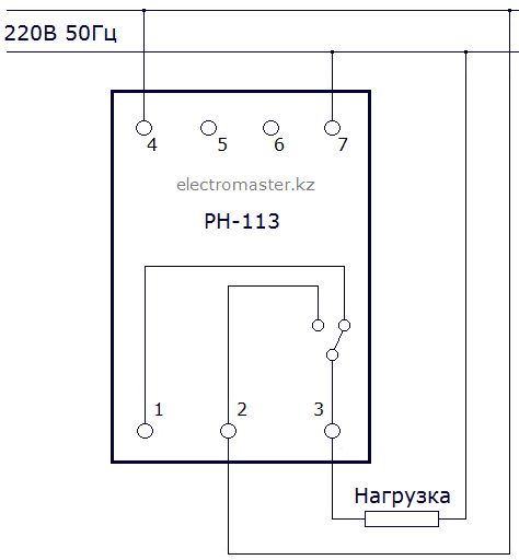Реле напряжения рн 113 схема подключения Рн 113 реле напряжения схема подключения фото видео - Calebin.ru