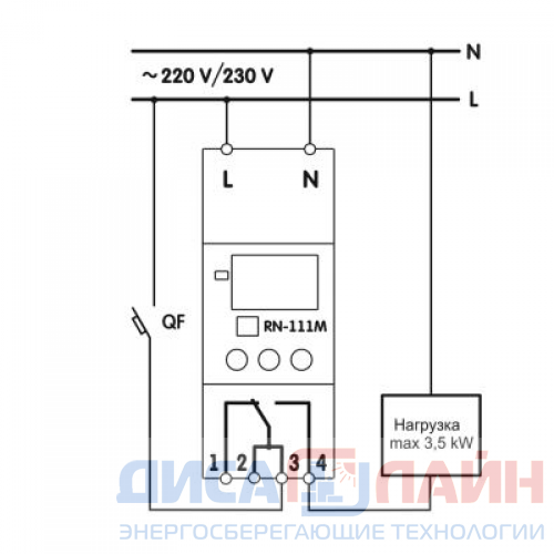 Реле напряжения рн подключение Однофазное реле напряжения РН-111М купить в Крыму: Симферополе и Севастополе.