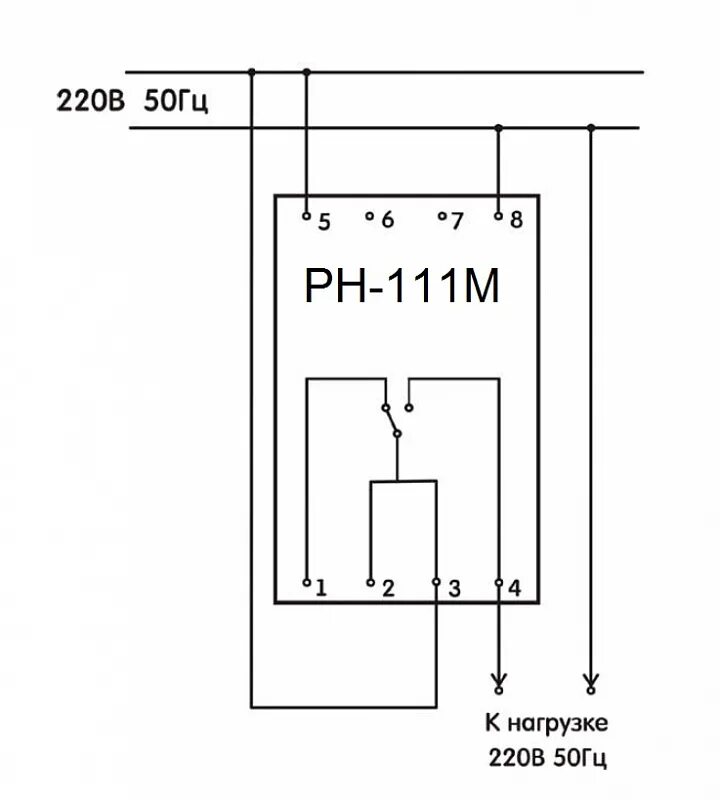 Реле напряжения рн подключение Рн 111м схема подключения