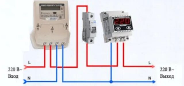Реле напряжения счетчик схема подключения Защита питаемого трёхфазной сетью электрооборудования от некачественного напряже