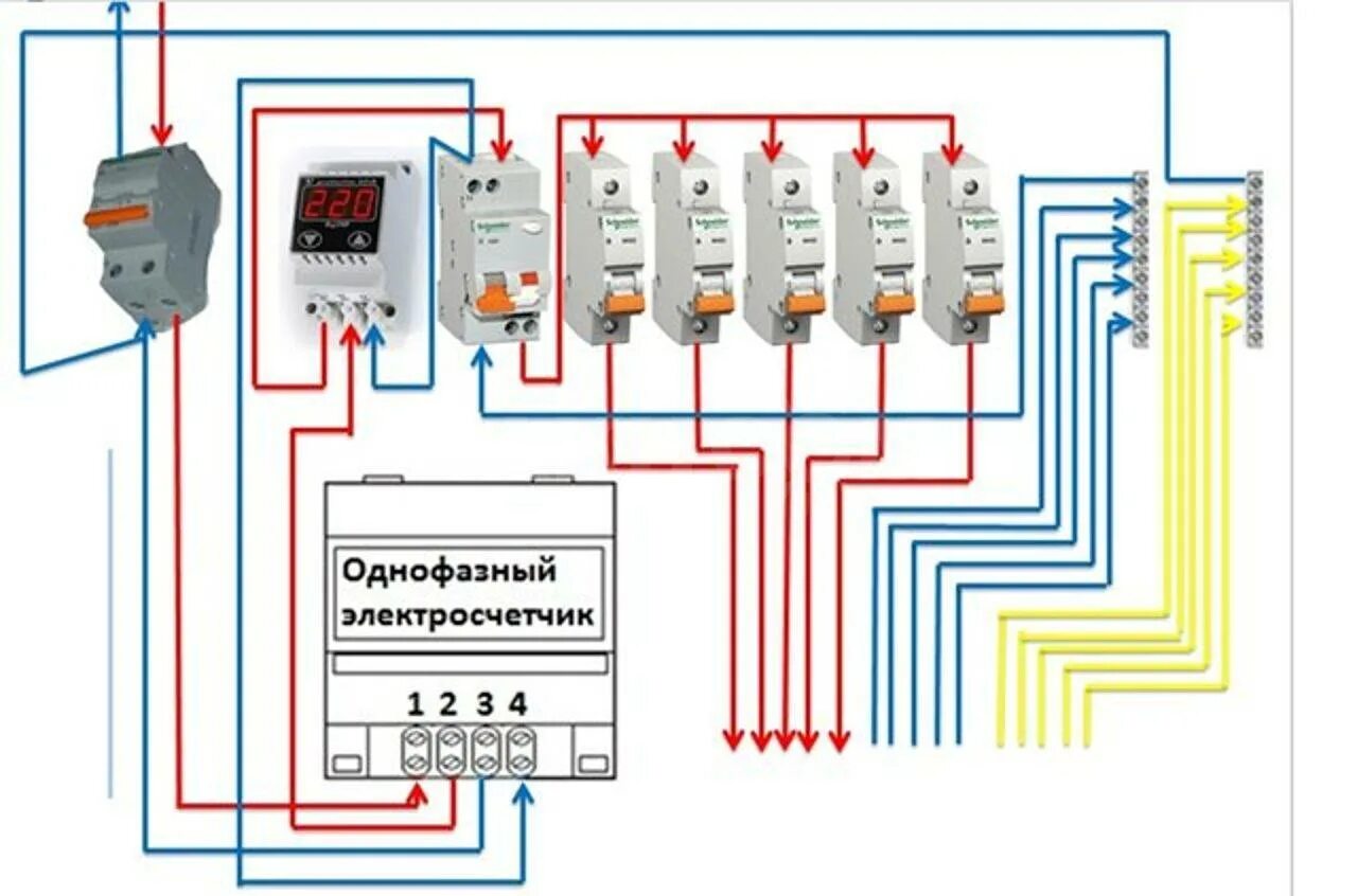 Реле напряжения схема подключения в однофазную сеть Как повысить напряжение в сети: в квартире и на даче