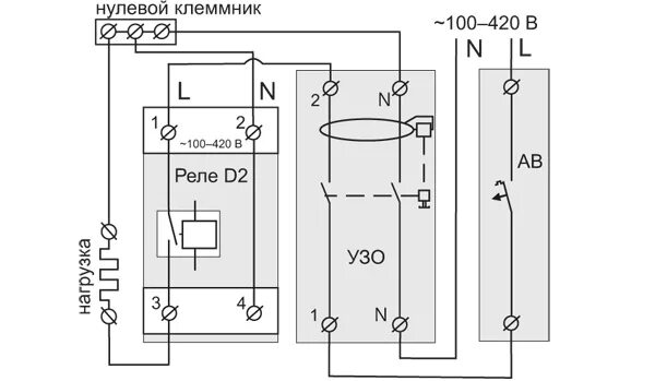 Реле напряжения welrok d2 32 схема подключения Реле защиты от перенапряжения D2-50 RBUZ / ZUBR: купить по цене 3530 р. в Москве