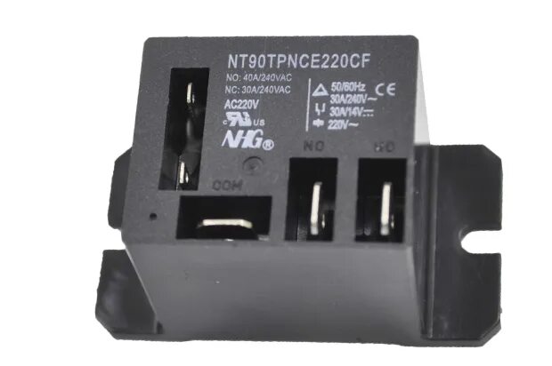 Реле nt90tpnce220cf подключение Купить Реле NT90TP-NCE-AC220V-SB Катушка 220V, одна группа (1C), 40А