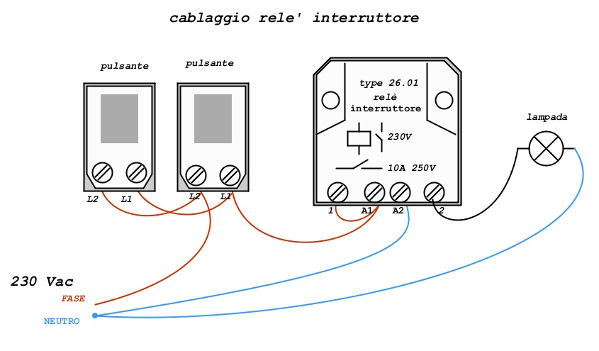 Реле подключение схема подключения psi 02 230 RELE' UNDECAL C/TASTO+LED 220V-A.C., rele 220v