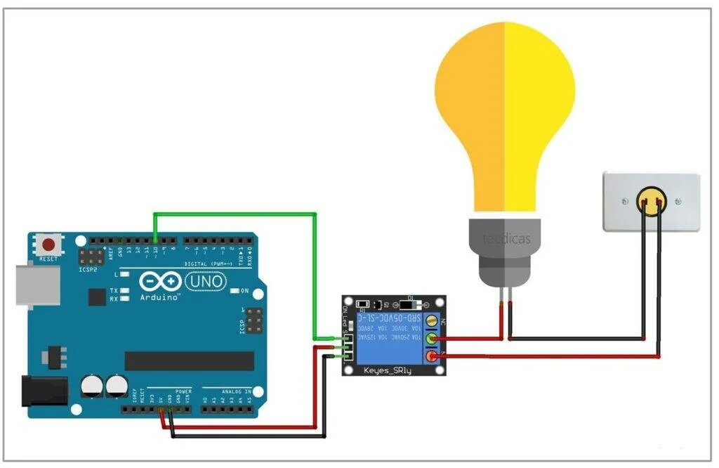 Реле подключение светодиода Подключение светодиода к Ардуино: схема, как зажечь, особенности управления