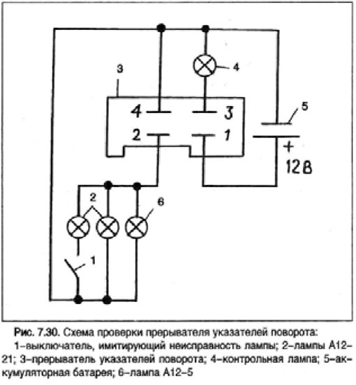 Реле поворотов 494.3747 схема подключения Прерыватель указателя поворота и аварийной сигнализации 494.3747 автомобилей Соб