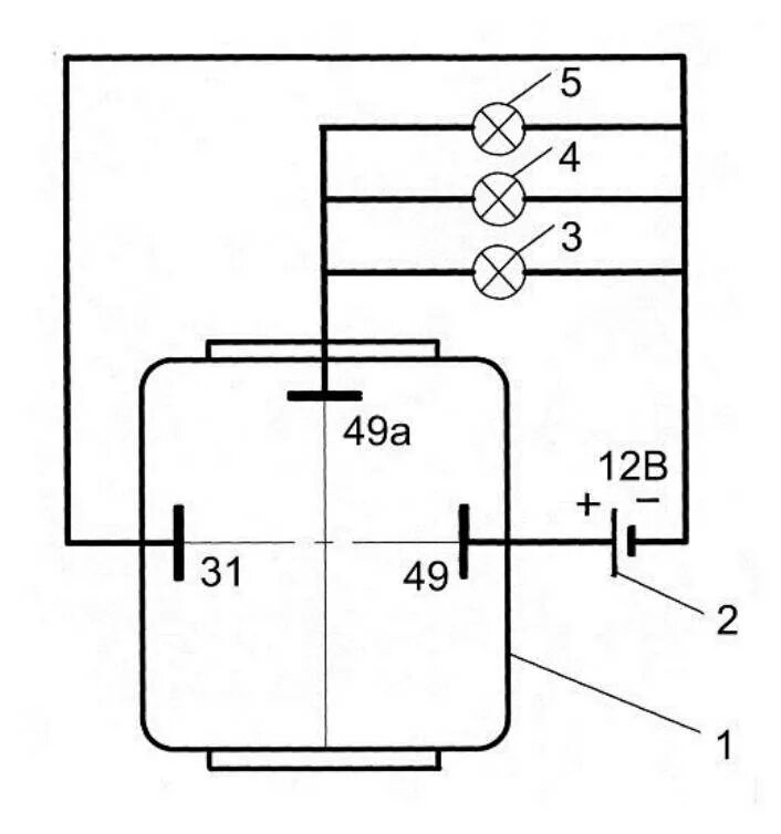 Реле поворотов 781.3777 схема подключения Схемы электрические подключения реле: найдено 85 картинок