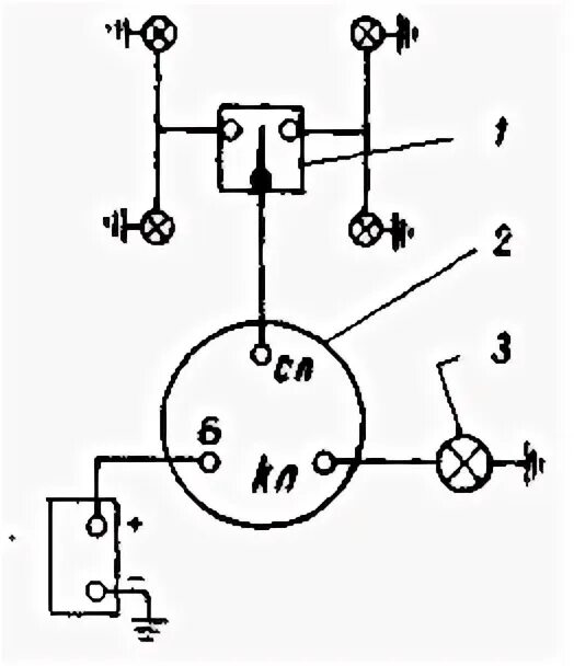 Реле поворотов мтз 82 схема подключения Реле блокировки рб-1