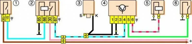 Реле поворотов нива 2121 схема подключения Нива 4х4 ВАЗ-21214 1994-2006: Система управления электромагнитным клапаном карбю