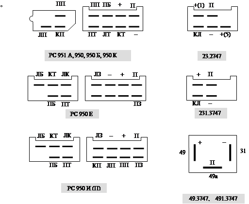 Реле поворотов рс 950 схема подключения уаз Подключение рс 950