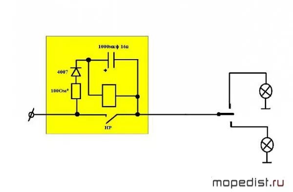 Реле поворотов своими руками схема 12в Ответы Mail.ru: как подключить аварийку к поворотникам на ваз 2101 чтобы все раб