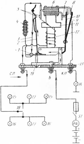 Реле поворотов зил схема подключения Коммутационная аппаратура автомобиля ЗИЛ