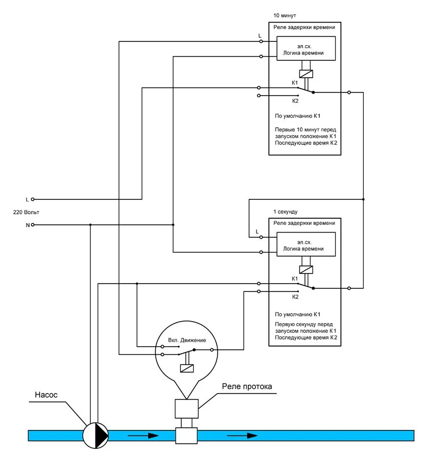 Реле протока воды для насоса схема подключения Реле сухого хода для насоса: принцип работы датчика, схема подключения лучший