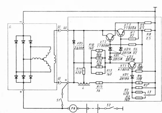 Реле регулятор рр132а 0 схема подключения Регуляторы напряжения автомобиля ЗИЛ