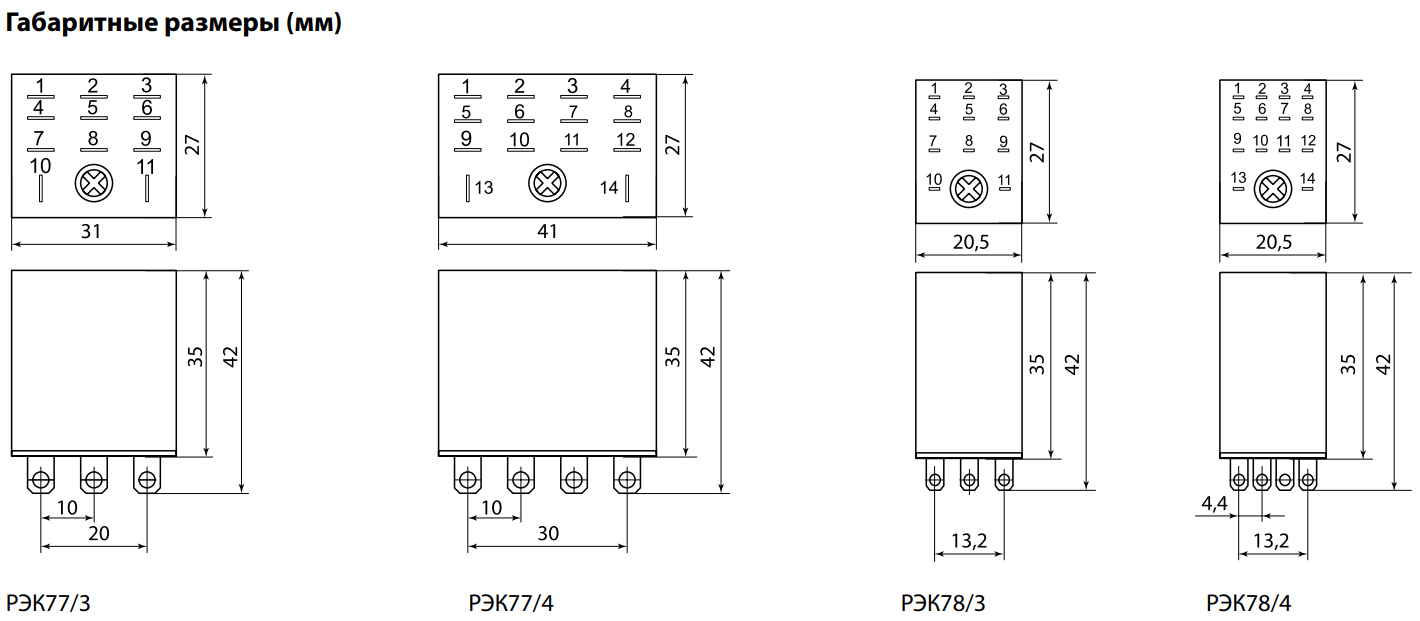 Реле рэк 77 3 схема подключения Реле РЭК77/4 с инд. 10А 230В AC TDM, Реле промежуточные РЭК, каталог, заказ, дёш