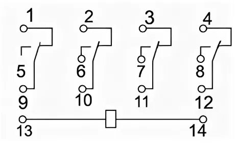 Реле рэк 78 3 схема подключения Промежуточное реле MY