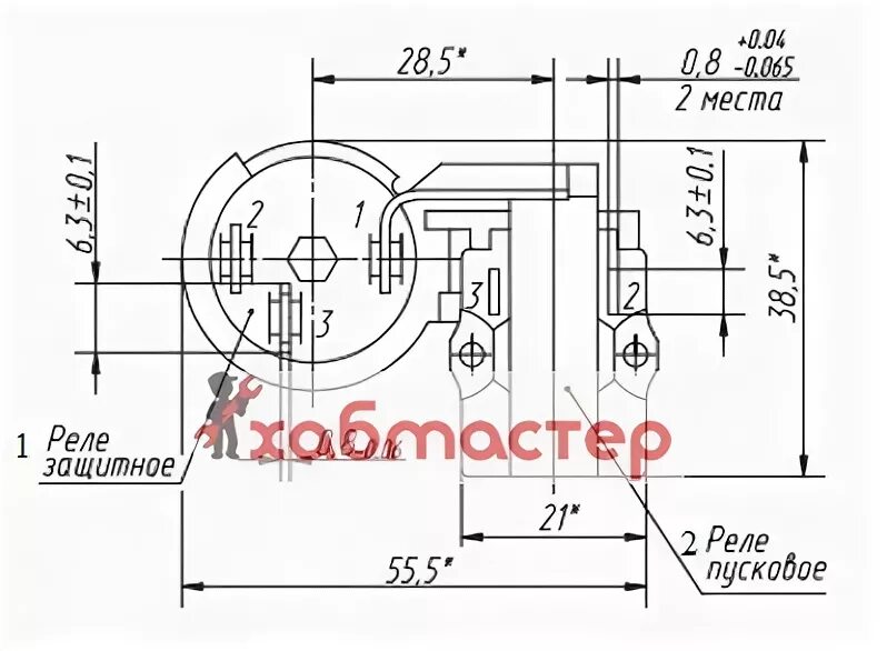 Реле ркт 2 схема подключения Тепловое реле РКТ-2.