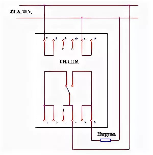 Реле рн 111м схема подключения Устройства автоматики и защиты Реле защиты напряжения РН-111М - Устройства автом