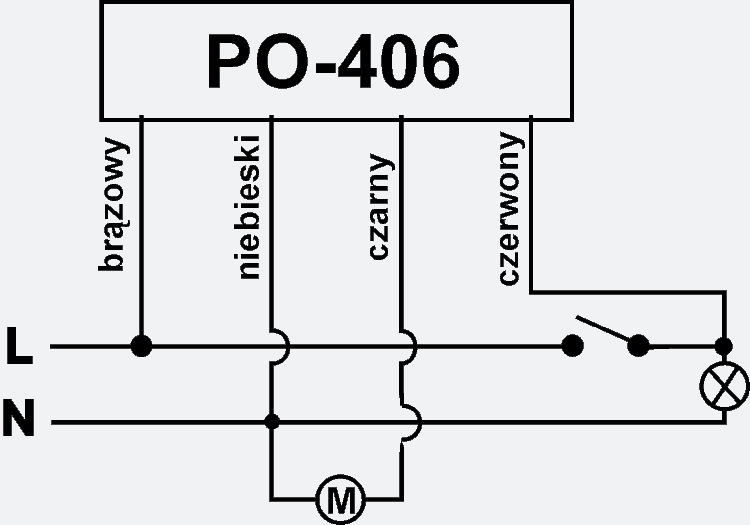 Реле ро 406 схема подключения Przekaźniki czasowe (PO-406)