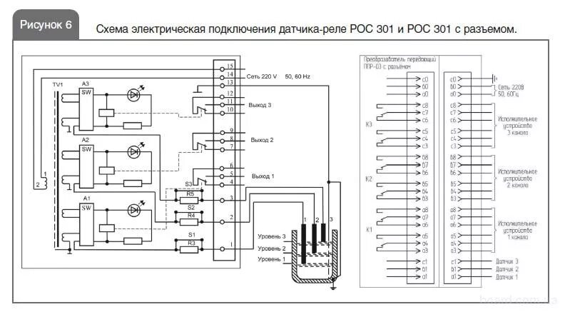 Реле рос 301 схема подключения Схема подключения рос: найдено 82 картинок