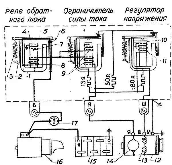 Реле рр24 г2 схема подключения Регулировка напряжения - ГАЗ 69A, 2,4 л, 1967 года электроника DRIVE2