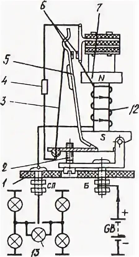 Реле рс 57 схема подключения Электромагнитные реле-прерыватели указателей поворота - Студопедия