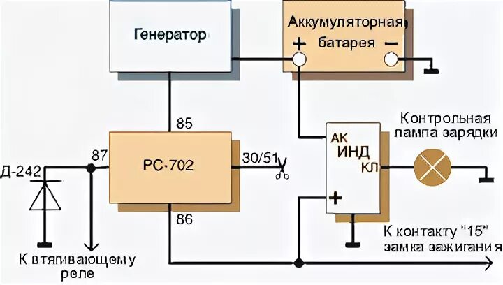 Реле рс 702 схема подключения Тюнинг электрики 2101