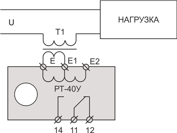 Реле рт 10 схема подключения к двигателю Реле РТ-40У УХЛ2