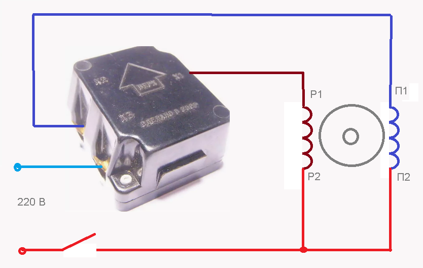 Реле ртк х схема подключения Наждак с двигателем от стиралки в разных вариантах Электропрактика Дзен