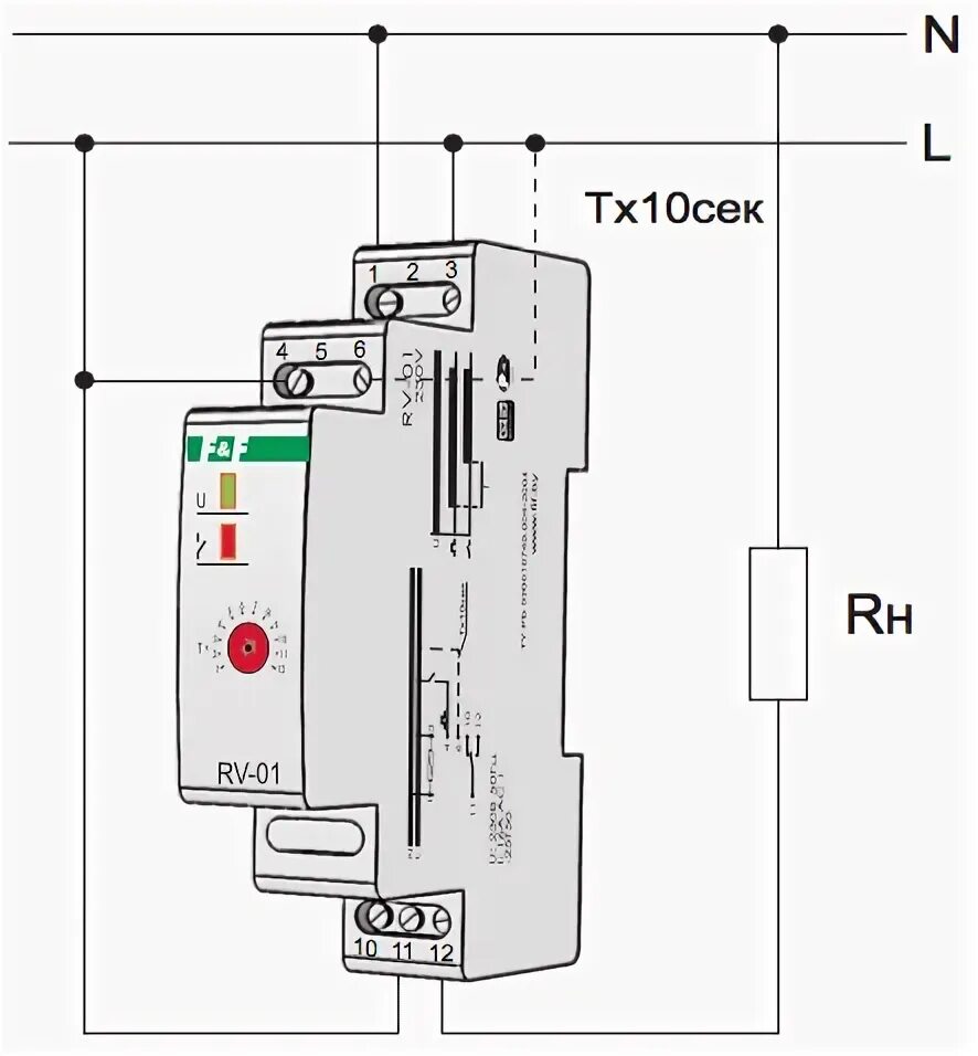 Реле rv 01 схема подключения Контакты таймера