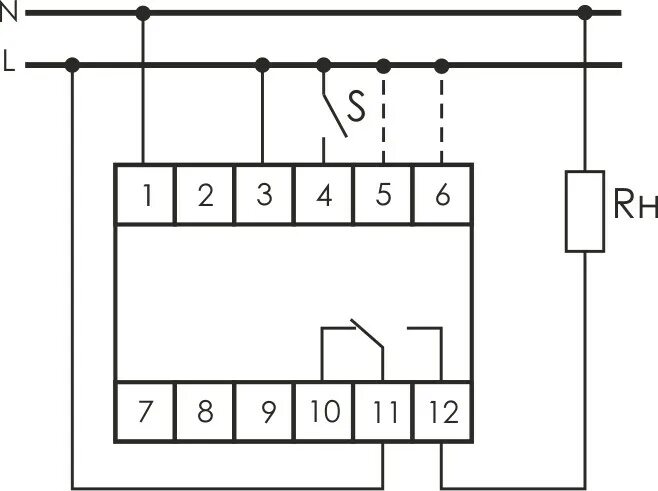 Реле rv 01 схема подключения Реле времени с задержкой включения RV-01, 1-120 сек., контакт 1Р, монтаж на DIN-