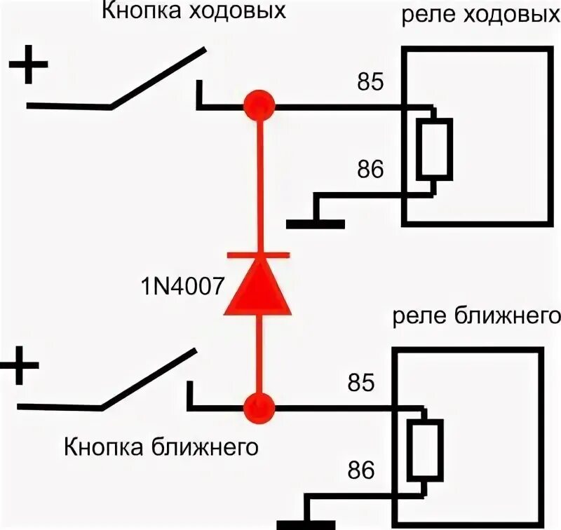 Реле с диодом схема подключение Онлайн чат Вопрос - Ответ HAVAL H6 (Страница 11) - Haval H6 - Haval форум :: Клу