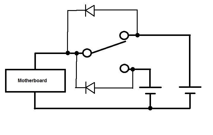 Реле с диодом схема подключение power - DC Supply and Battery in parallel - Electrical Engineering Stack Exchang