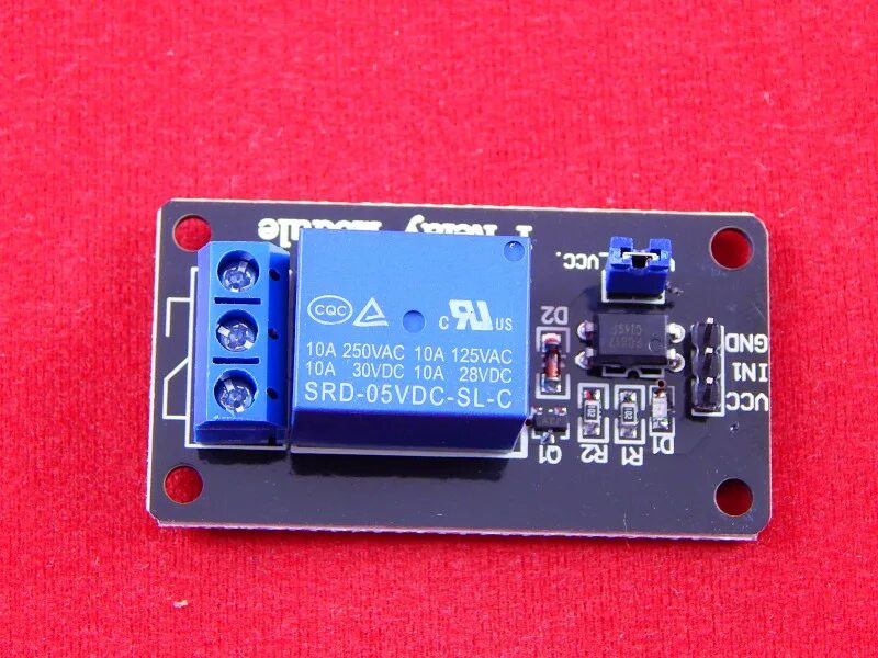 Реле srd 05vdc sl c схема подключения Модуль 1-канального реле SRD-05VDC-SL-C с опторазвязкой, 5В, 10А - RadioMart.kz 