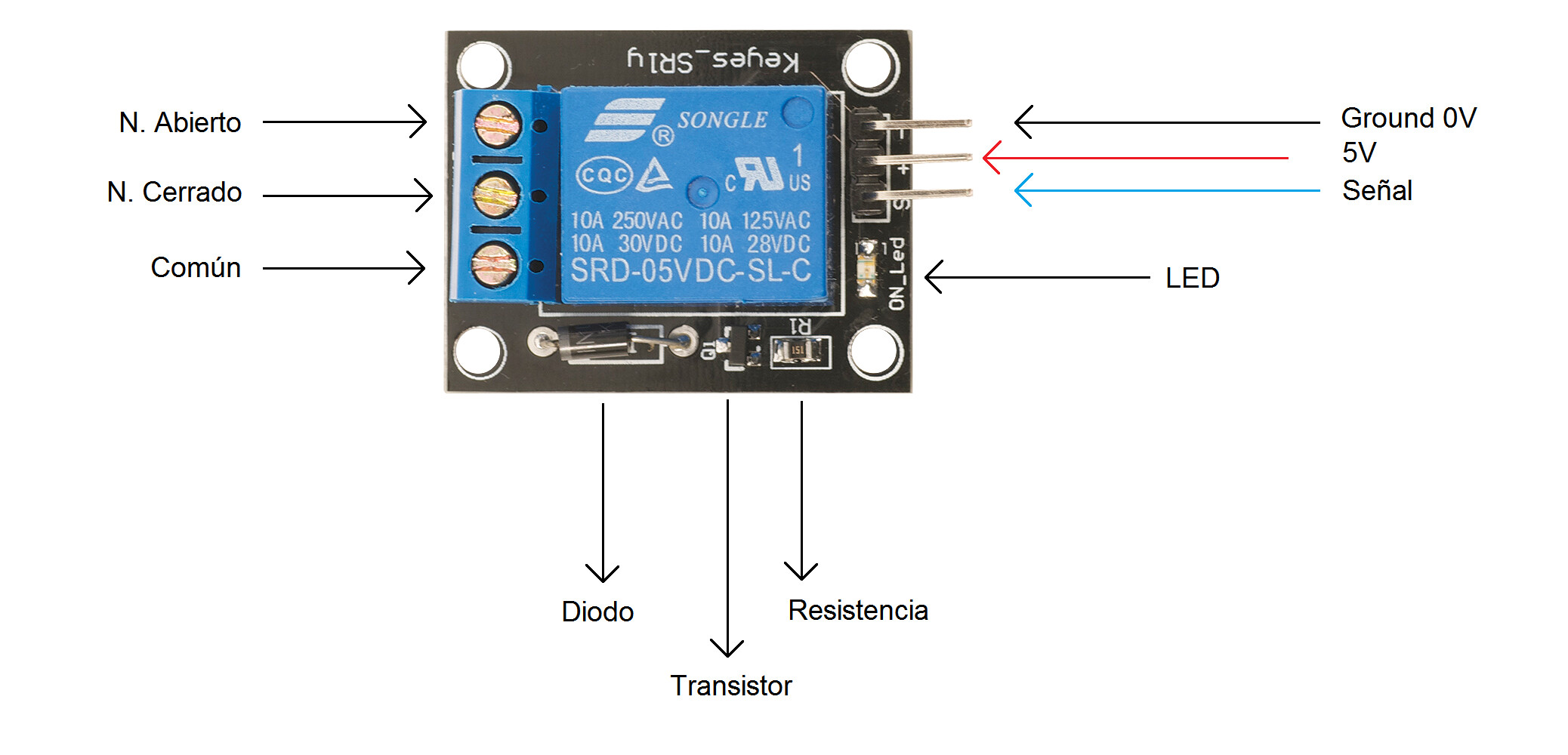 Реле srd 12vdc sl c схема подключения Problema con modulo rele SONGLE srd-05vdc-sl-c SOLUCIONADO - Hardware - Arduino 