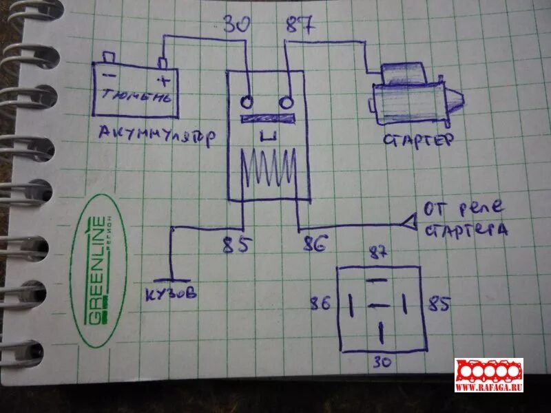 Реле стартера 738.3747 схема подключения Honda Ascot - делаем разгрузку реле стартера - DRIVE2