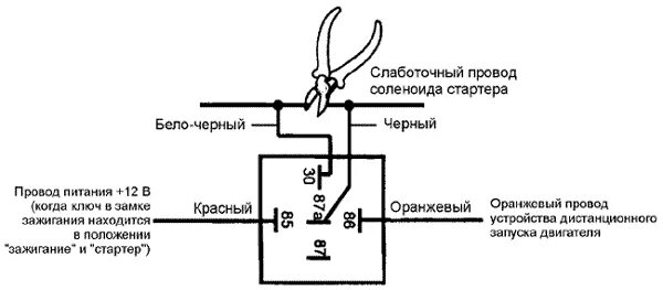 Реле стартера 738.3747 схема подключения Реле блокировки стартера камаз схема работы