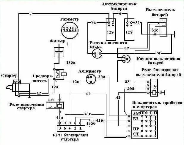Реле стартера 738.3747 схема подключения Распиновка контактов реле стартера КАМАЗ старого и нового образца