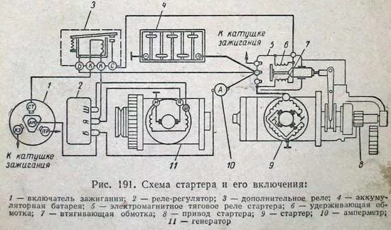 Реле стартера газ 53 схема подключения Схема подключения реле на уаз