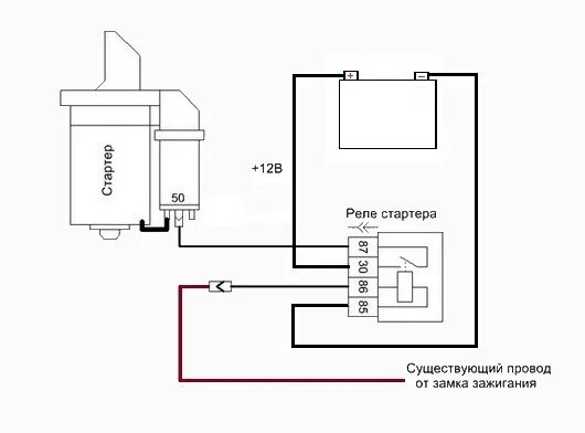 Реле стартера газель схема подключения "Электронная отвертка" или допополнительное реле стартера - Lada 21102, 1,5 л, 2