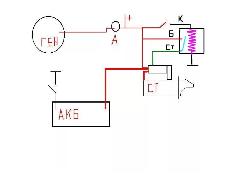 Реле стартера подключение на трактор МТЗ 80 Может ли кто то нарисовать нам самую простую проводку, чисто чтобы была з