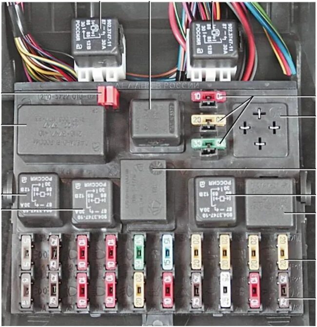 Реле стартера ваз 2110 фото Предохранитель стартера 2110 где находится