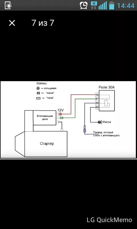Реле стартера ваз 2114 схема Доп реле стартера или чисто ради интереса)) - Lada 2114, 1,6 л, 2008 года электр