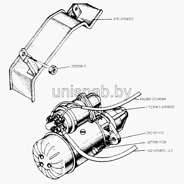 Реле стартера зил 130 схема подключения Установка стартера (#131) на ЗИЛ-433110 2003г