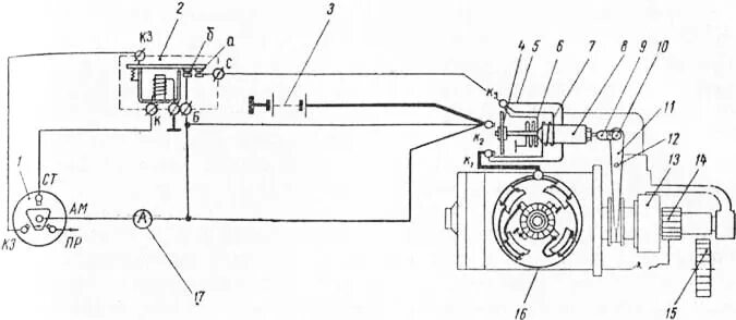Реле стартера зил схема подключения Стартер, приборы освещения и сигнализации, контрольные и вспомогательные приборы