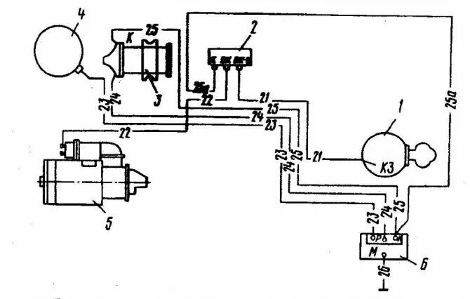 Реле стартера зил схема подключения Цветная электрическая схема электрооборудования ЗИЛ 131 и 130 с описанием провод